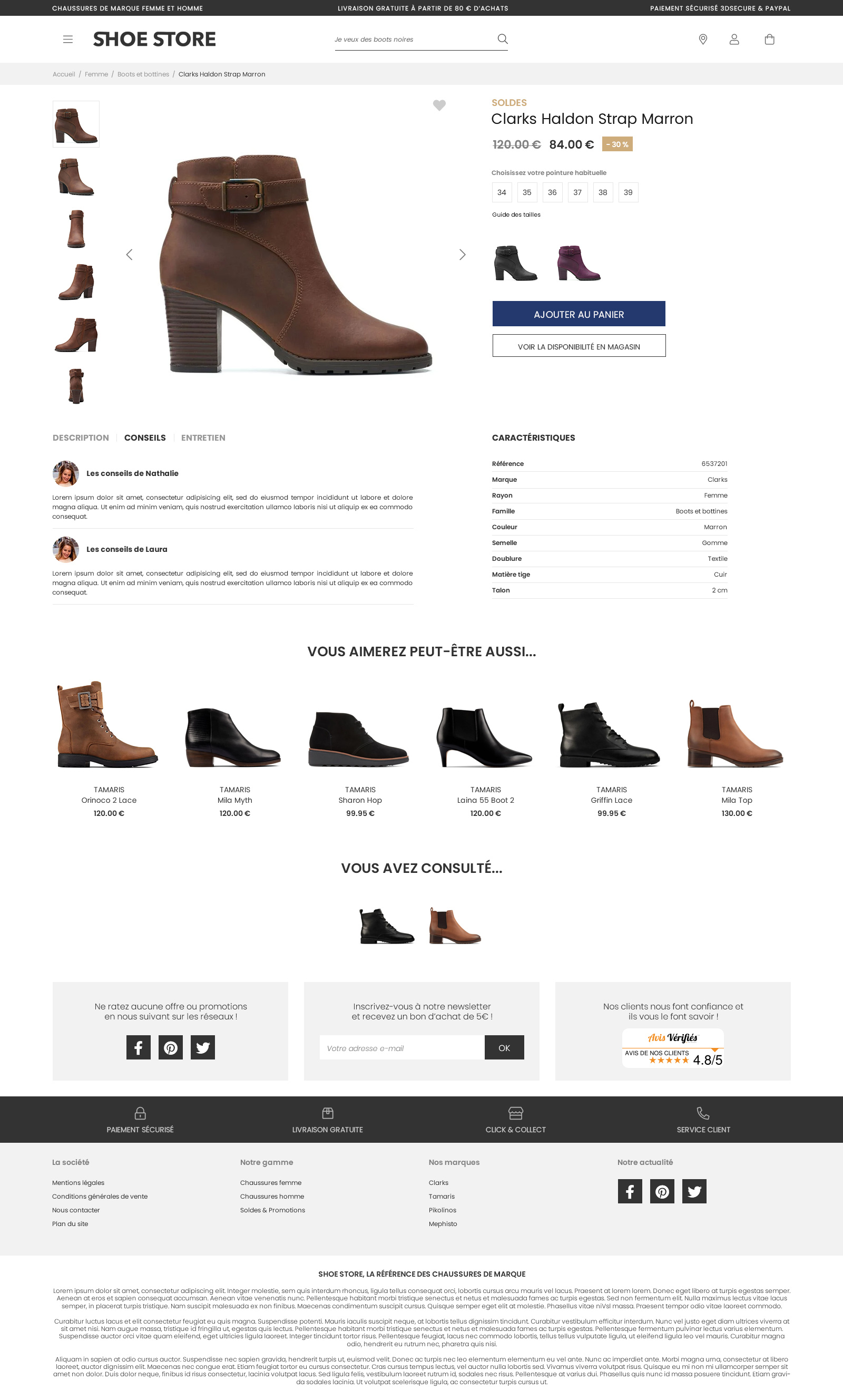 Page Produit